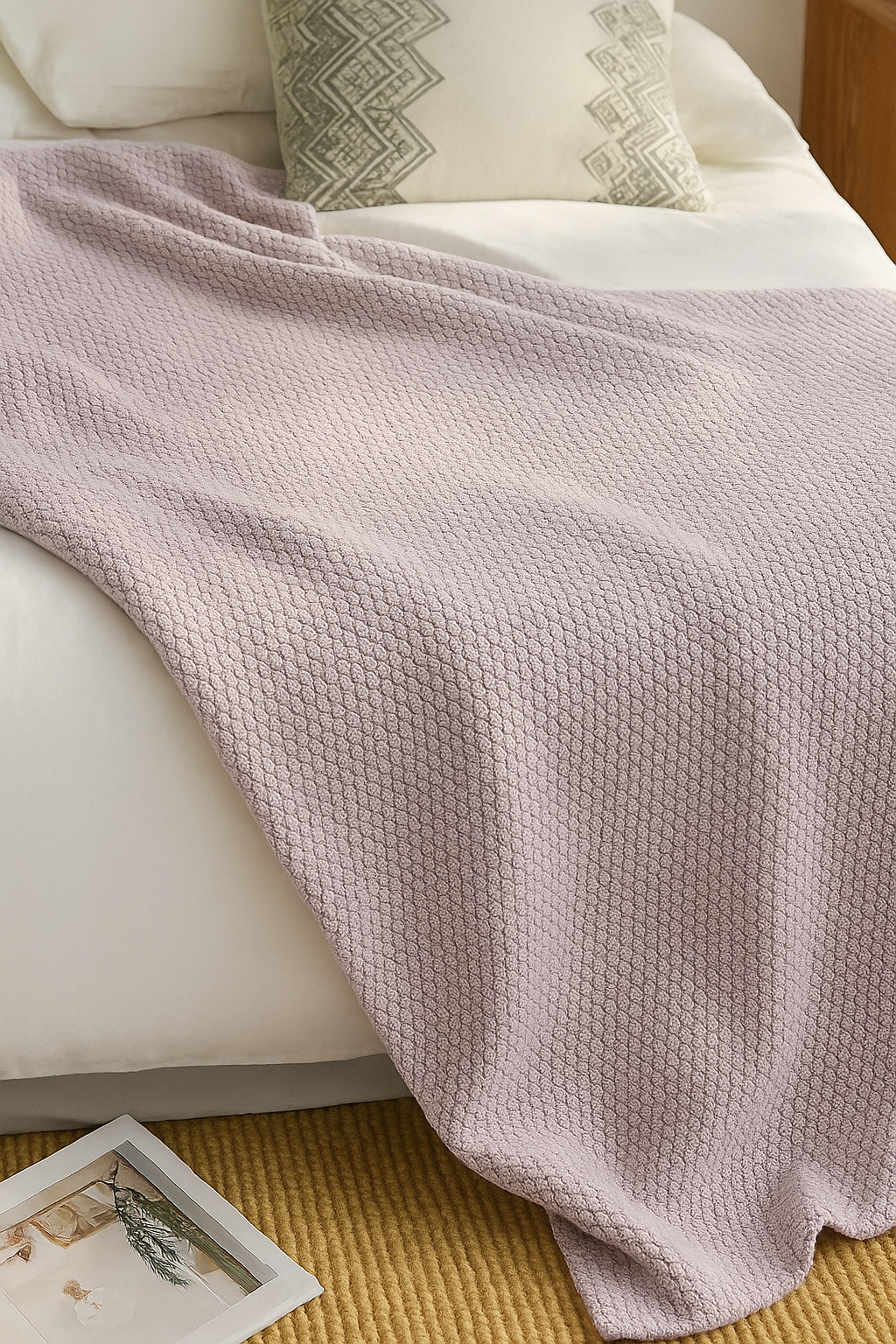 Organic Cotton Textured Blanket